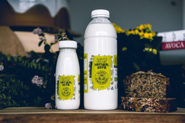 Photo of two Blakes Always Organic Natural Kefir bottles